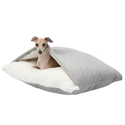 Winter Warm Pet Bed Washable - Bite-Resistant Dogs Kennel Removable Puppy Sofa Cushion Plush Cat Mat for Large Pet Sleeping Bag