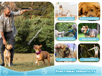 Flirt Pole for Dogs Interactive Dog Toys Durable Heavy Duty Dog Flirt Pole Suitable for Small and Medium Dogs Great Exercise