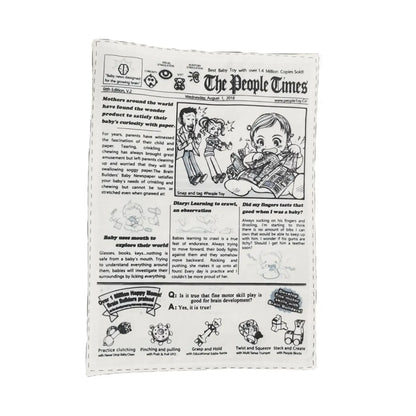 the NEWS DOG - Bite-Resistant Newspaper Dog Toys, Funny Squeaky Sounder, Sounding Paper Small/Medium Chew Dog Toys, French Bull, Easy Clean, Puppy