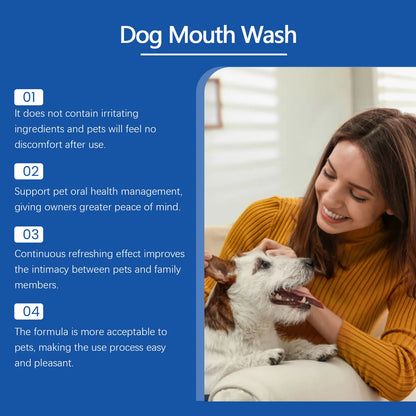 the BREATH FRESHER - Dog Mouth Cleaning Liquid, Tooth Stains Mouth Cleaning, Tartar Removal Bad Breath Freshens, Oral Deodorant Pet Teeth Cleaner Water