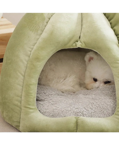 A Closed, Detachable and Washable Dog House for Keeping Warm in Winter and A Pet Bed Suitable for All Seasons