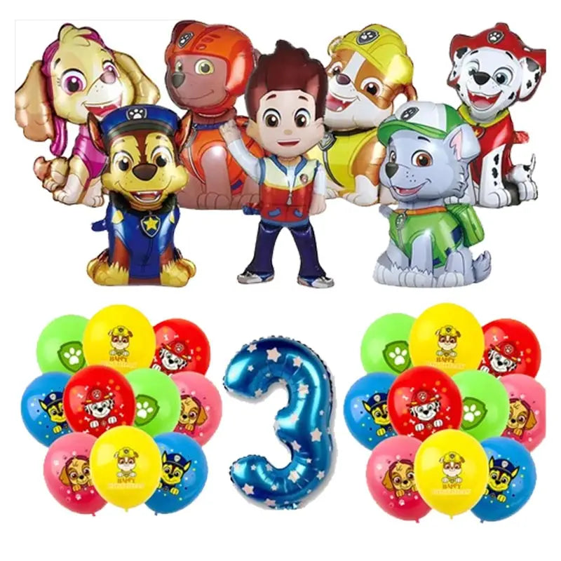 Paw Patrol Birthday Decoration Skye Birthday Decorations Set Balloons Backdrop Plates Cups Paw Patrol Birthday Party Favors Gift
