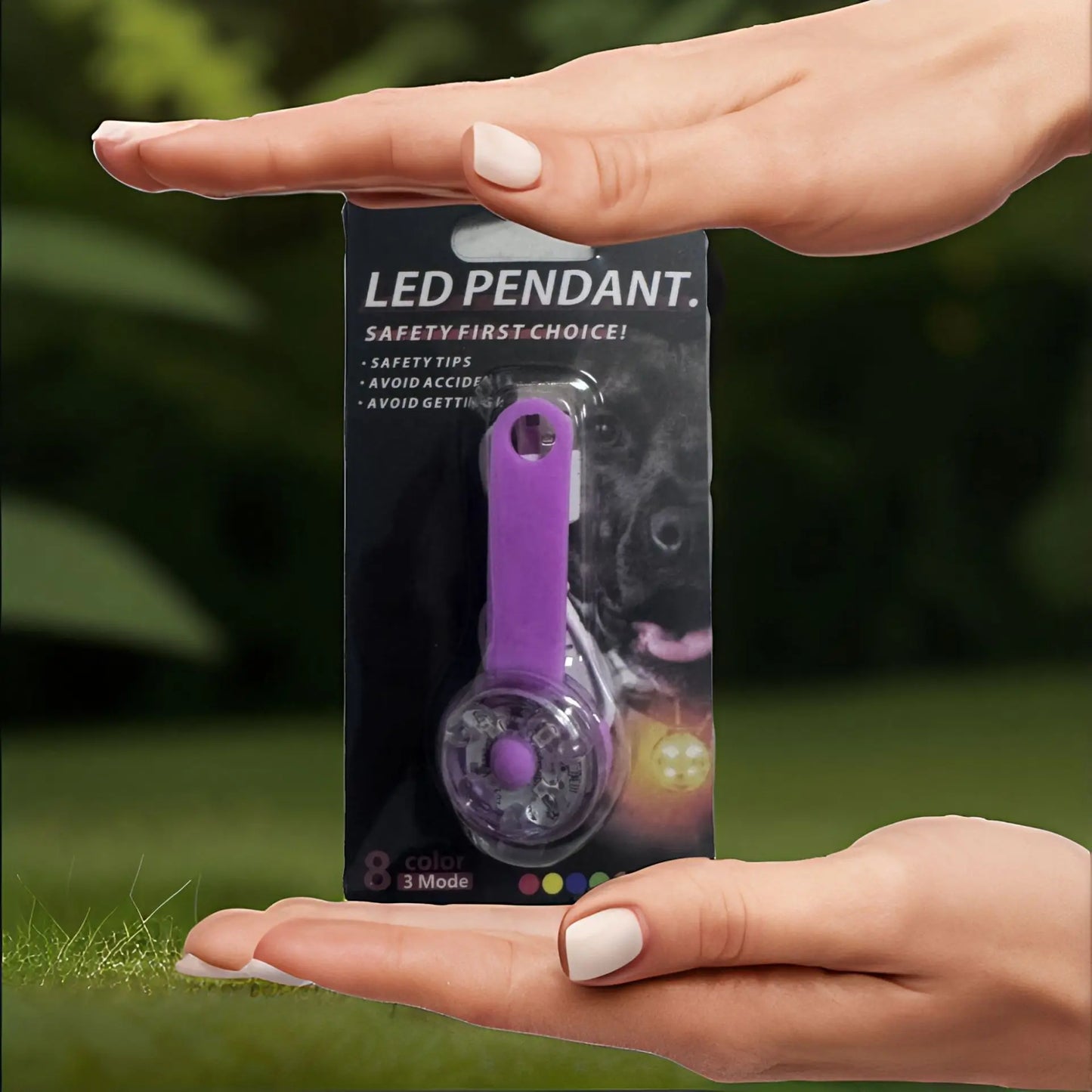 the LUMIPAWS RECHARGEABLE SAFETY LIGHT - LED Pet Tracking Luminous Pendant, Bright Light Dogs, Collars Dog Wear, Loss, Weatherproof LED Safety Light, USB Rechargeable Safety