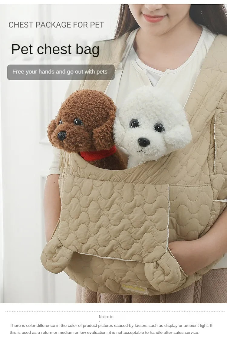 Winter Chest Pet Bag Extra Large Capacity Dog and Cat Bag Waterproof and Wind Resistant Portable Pet Bag