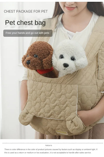 Winter Chest Pet Bag Extra Large Capacity Dog and Cat Bag Waterproof and Wind Resistant Portable Pet Bag