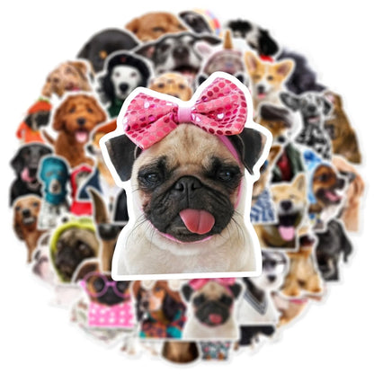 10/25/50pcs Funny Lovely Dog Meme Stickers Graffiti for DIY Decor Stationery Suitcase Water Bottle Phone Laptop Scrapbooking