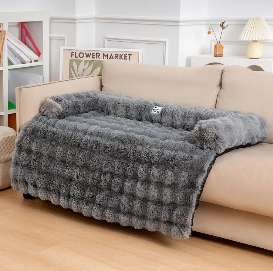 Fluffy Plush Pet Dog Bed Sofa For Large Dogs House Mat Kennel Winter Warm Cat Bed Pad Washable Dog Cushion Blanket Sofa Cover