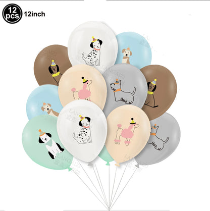 Pet Dog Cupcake Toppers Pet Dog Themed Birthday Party Supplies Dogs Face Cake Toppers Puppy Theme Birthday Party Decorations