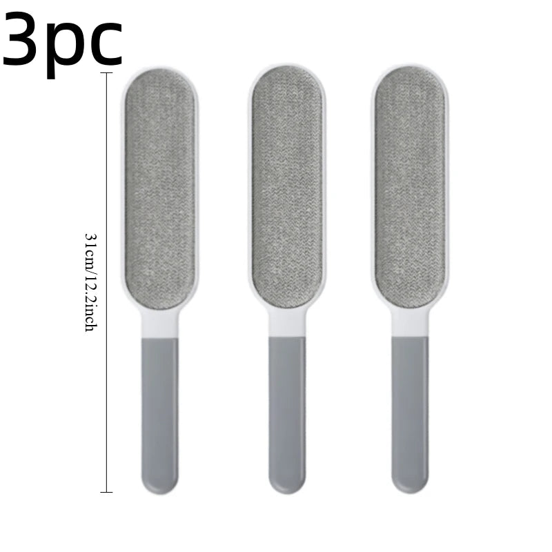 Lint Brush with Self-Cleaning Base Set Pet Hair Remover Brush Portable Dog & Cat Hair Remover Clothes Sofa Car Seat Cleaning