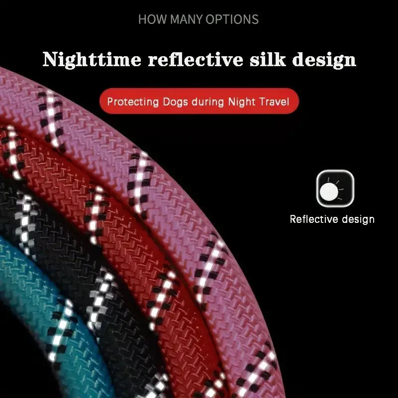 the COMFORT GRIP SAFETY LEASH - Reflective Dog Leash with Comfortable Padded Handle - Double Heavy Duty Traction Rope for Strong Dogs - Enhance Safety and Control