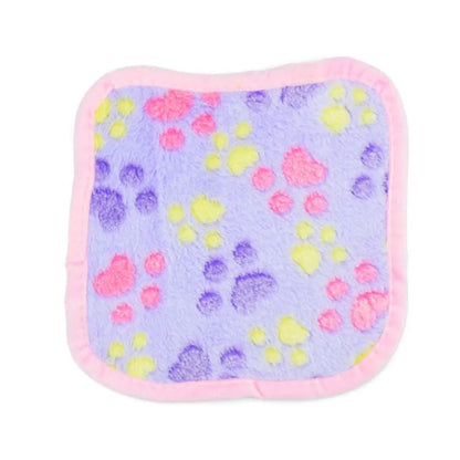 Super Soft Flannel Fleece Cat Dog Bed Mats Paw Foot Print Warm Pet Blanket Sleeping Beds Cover Mat For Small Medium Dogs Cats