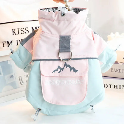 the ICESHIELD 3-PROOF OUTDOOR DOG JACKET - 2025 Thick Waterproof Dog Winter Coat, 3-Proof Warm Outdoor Jacket for Small Dogs, Cold-Resistant Pet Clothing