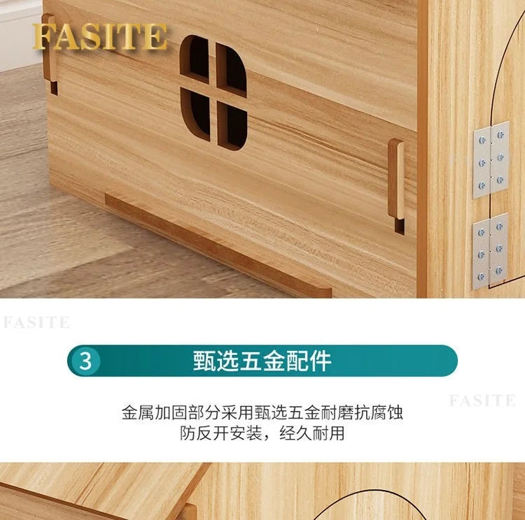 the RED BARN DOGHOUSE - Top Cover Doghouse, Outside Easy Installed Winter Gate Door Window External Entrance Nest, Home Pets Products