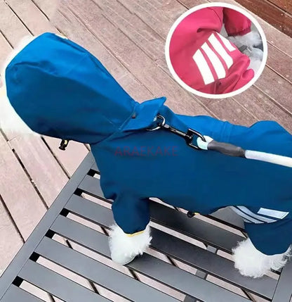 the RAINGUARD FOUR-LEG RAINCOAT - Little Dog Raincoat, Four-Legged Waterproof, Teddy Bear, Schnauzer, Small Dog Pet, Walking Dog in Rainy Days