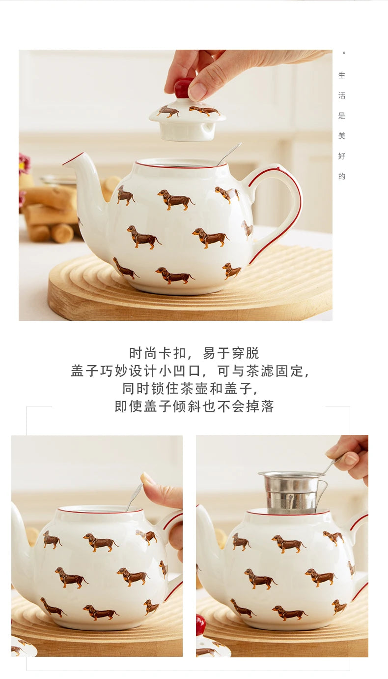 London Pottery 220ML Animal mug dish ceramics coffee cup Unusual tea Pair pottery tea cup set porcelain Cups for girlfriend gift