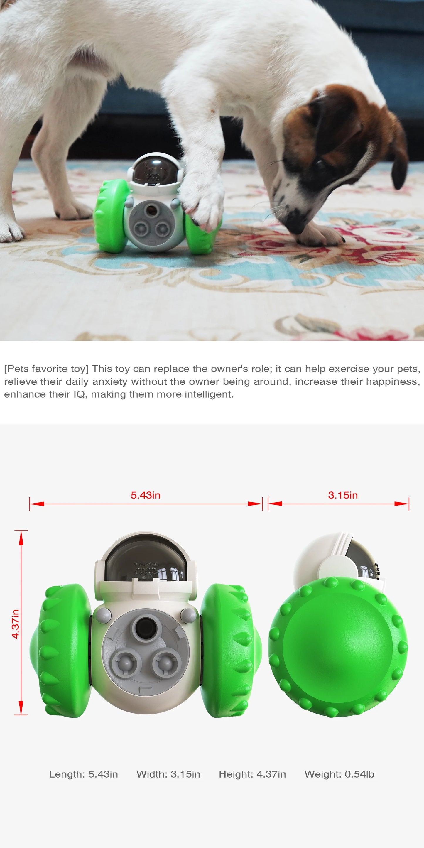 Treating Training Dog Toys Interactive Planet Treat Puppy Plaything Multifunctional Food Dispensing ABS Pet Toys for Big Cat Dog