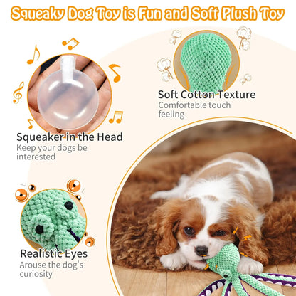 the TIDAL TOOTH CHEW TOY - Pet Plush Toy, Cat/Dog Voice Octopus Shell Puzzle Toy, Bite Resistant Interactive Pet Dog Teeth Cleaning Chew Toy, Pet Supplies