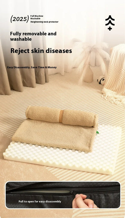 Four Seasons Dog Cat Bed Orthopedic Memory Foam Machine Washable Removable Cover All Season Comfort Mat for Small Medium Large
