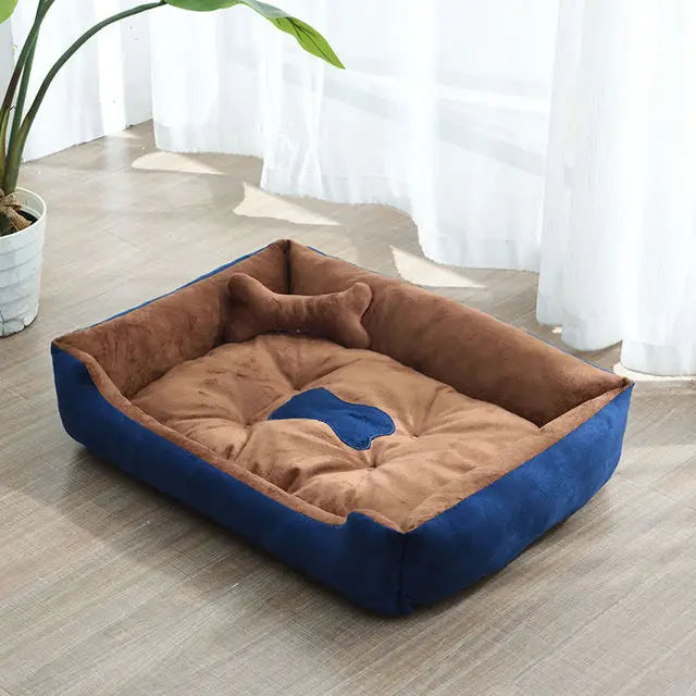 Super Soft Sofa Dog Beds Waterproof Bottom Kennel Fleece Warm Bed Mat For Large Dogs Rectangle Winter Pet Cat House Dog mattress