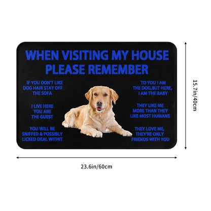 Beagle Dog Doormat Non-Slip Kitchen Bath Mat Living Room Door Floor Entrance Carpet Rug