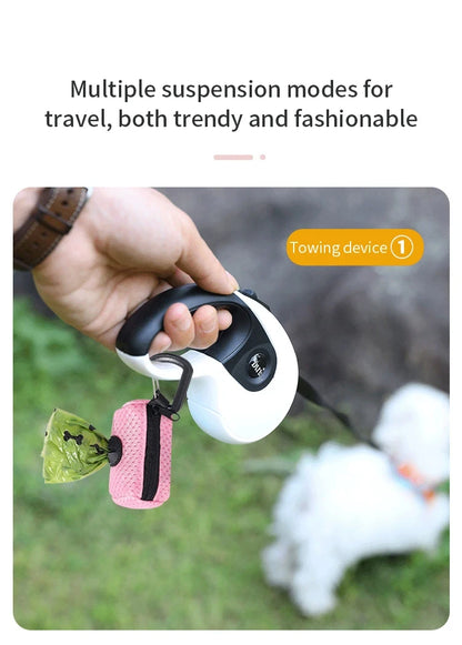 the WALK-READY DOG WASTE BAG DISPENSER - Dog Poop Bag Dispenser, Hanging Able Dog Waste Bag Holder, Bags Dispenser for Dogs, Walking Garbage Bags Dispensers, Pet Supplies