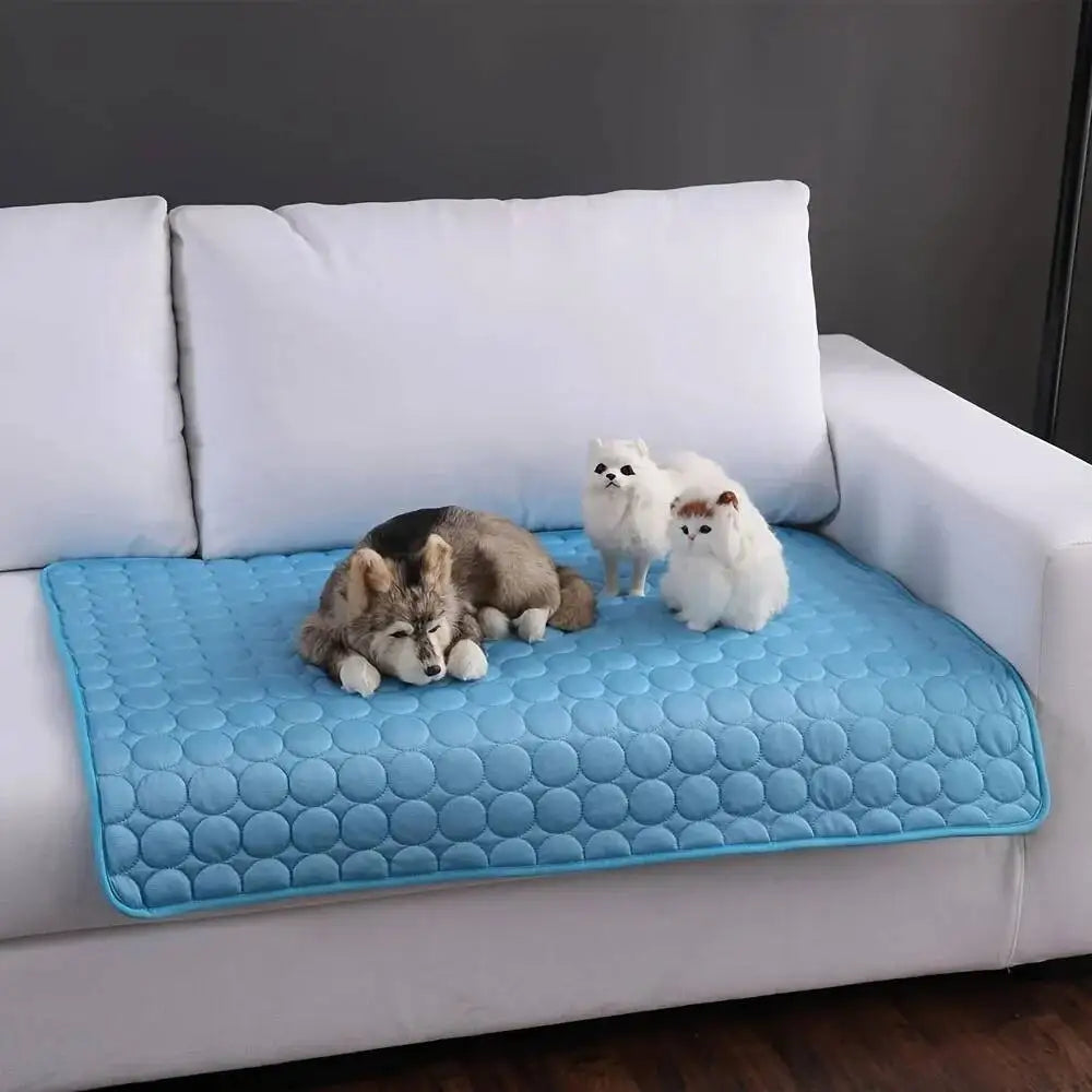 Dog Cooling Mat Summer Cold Bed Extra Large For Small Big Dogs Pet Accessories Cat Durable Sofa Ice Pad Blanket