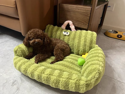 Puppy special sofa kennel winter warm pet Internet celebrity cat nest small dog dog sleeping mat cushion winter bed