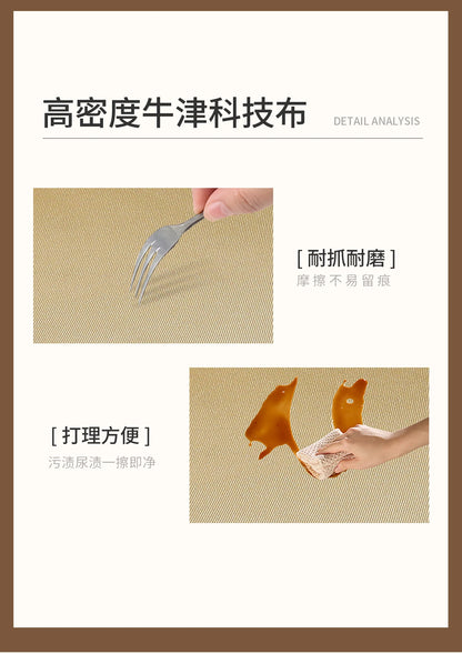 Wooden Pet Tent House - Washable Dog Bed for Small Dogs, Cat House with Removable Cover, Cozy Pet Tent for Indoor/Outdoor Use