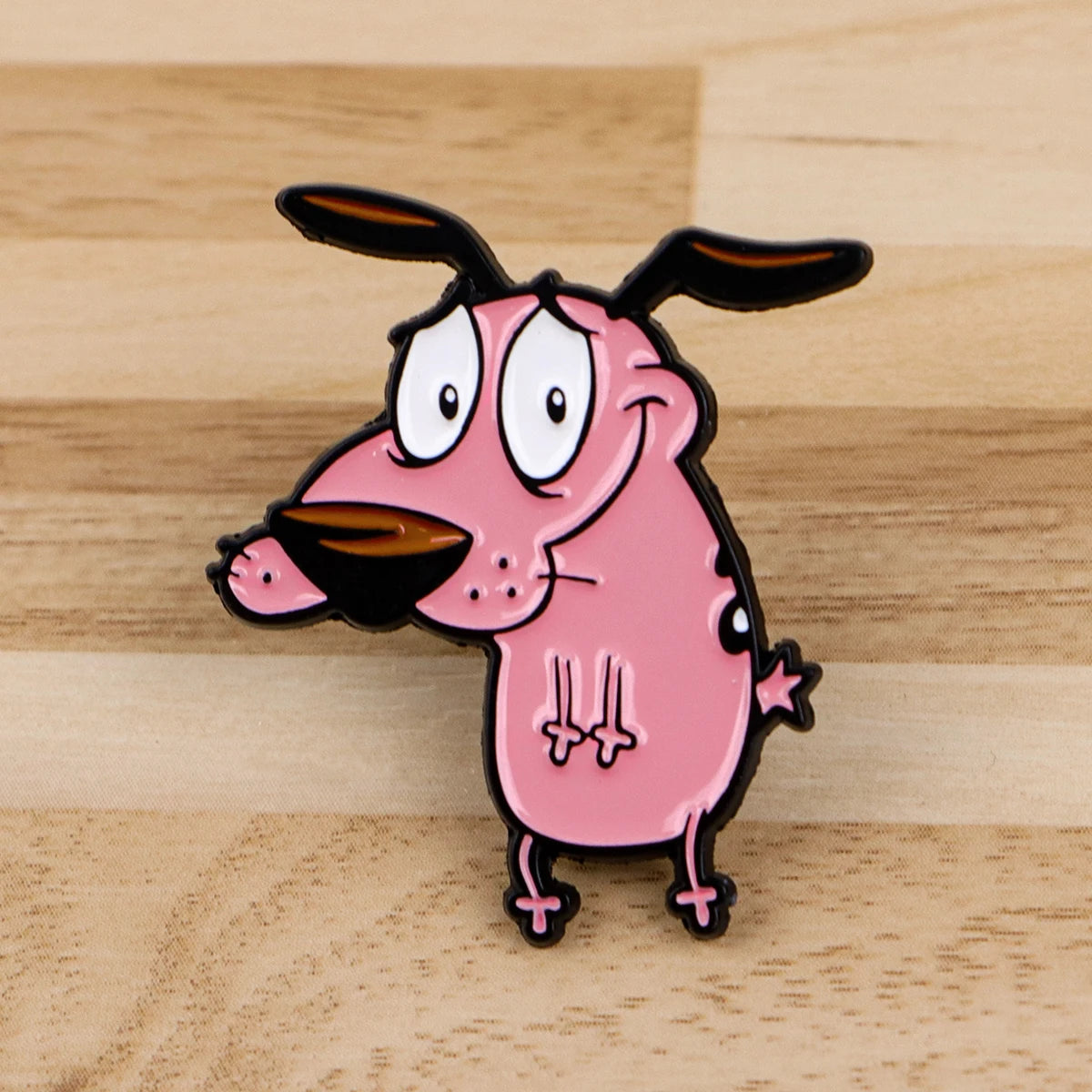 Cowardly Hero Dogs Enamel Pins Anime Figures Badges Metal Lapel Brooch For Backpacks Brooches Fashion Jewelry Accessories Gifts