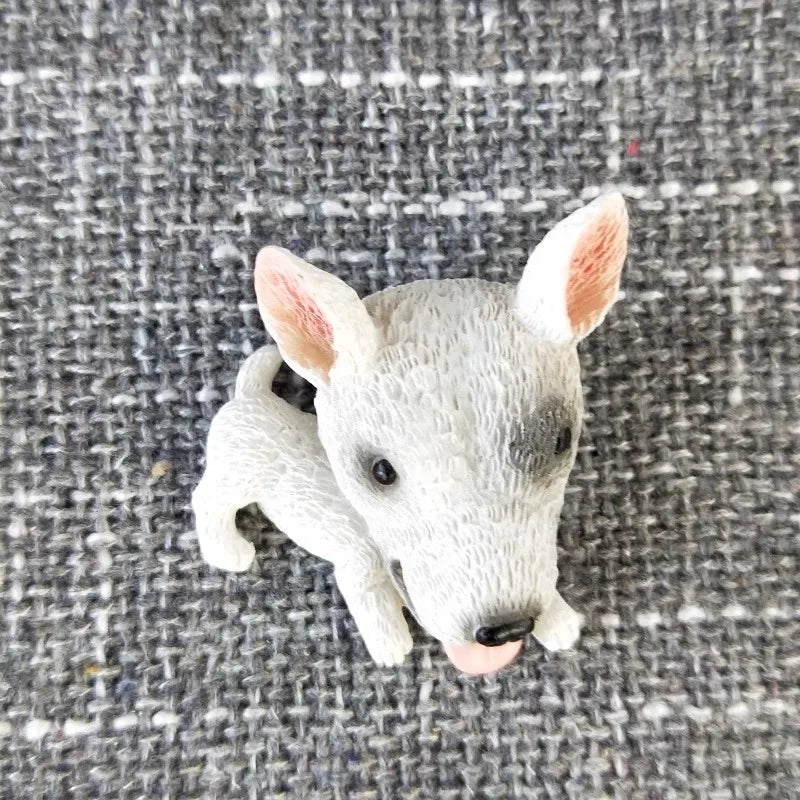 3D animal magnet refrigerator sticker simulation dog labrador Pug corgi Teddy Bichon resin Craft wall door home decoration gifts