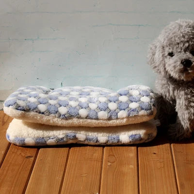 Dog Bed Thickened Dog Mat Pet Cat Soft Fleece Pad Blanket Bed Mat Cushion Home Washable Rug Keep Warm Pet Supplies cama perro