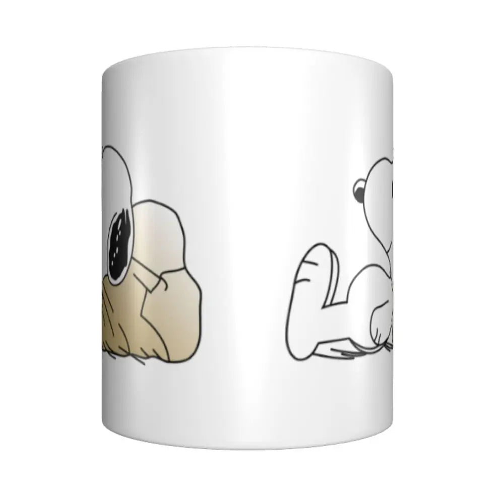 Manga Snoopy Woodstock Cartoon Dog Coffee Mug DIY Customized Ceramic Tea Milk Mug