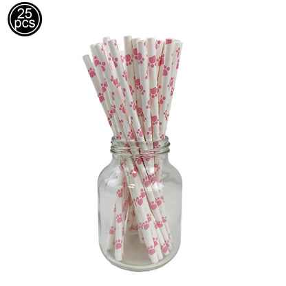 Dog Birthday Party Supplies Tableware Set Dog Plates Napkins Tablecloth Banner Balloon Kids Decor Puppy Theme Party Supplies