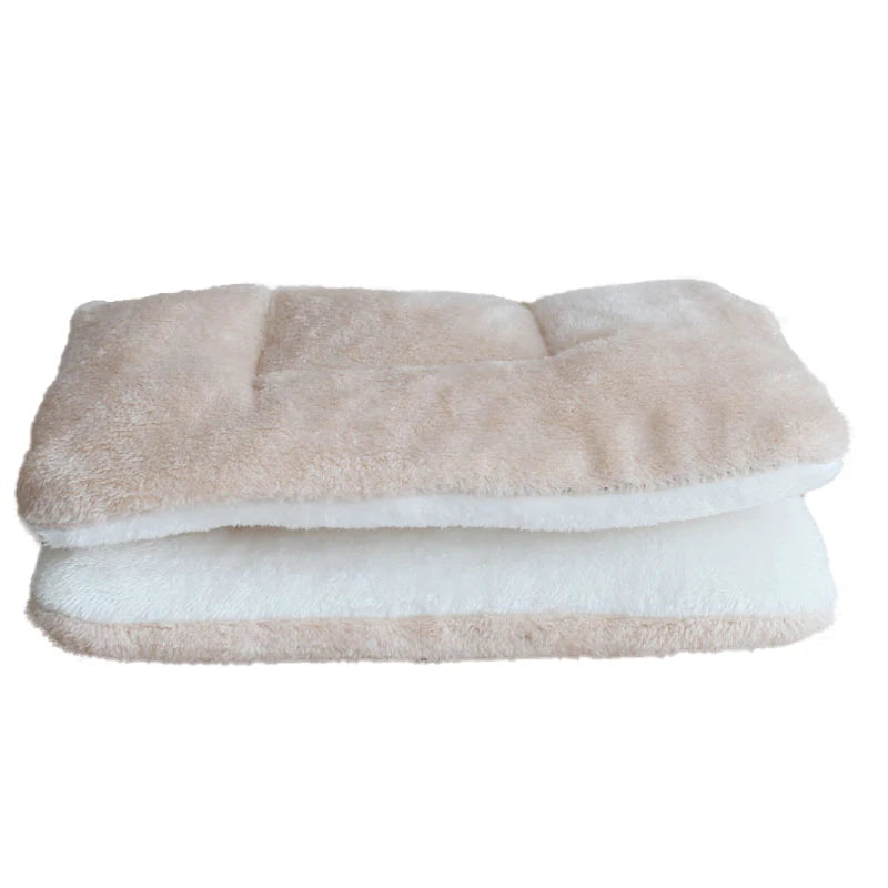 Dog Bed Thickened Dog Mat Pet Cat Soft Fleece Pad Blanket Bed Mat Cushion Home Washable Rug Keep Warm Pet Supplies cama perro