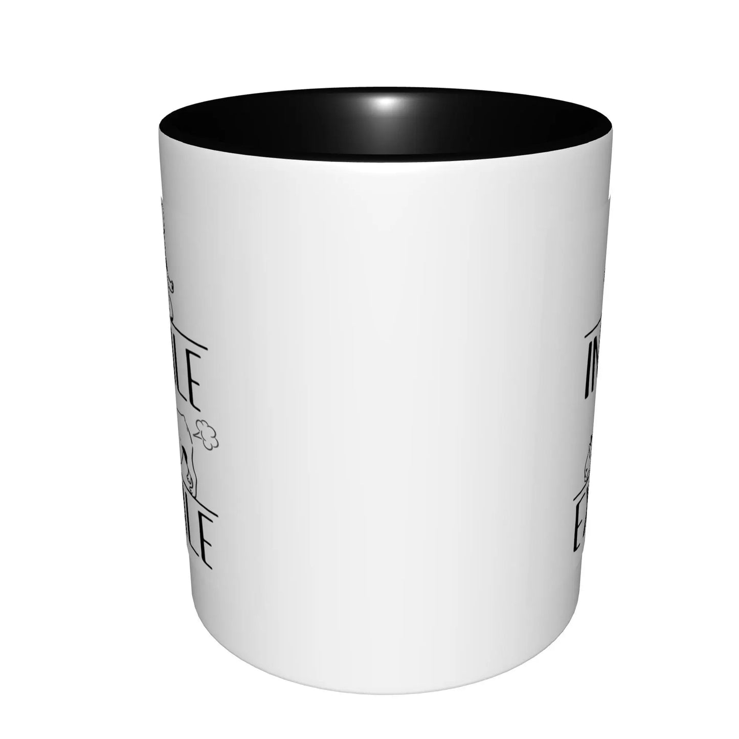 French Bulldog Frenchie Mom Dad Yoga Meditation Inhale ExHale Mugs With Black Handle Birthday Coffee Mugs Ceramic Tea Cups 11oz