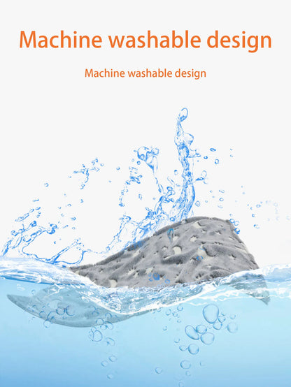 Dog Blanket Luminous,Star Moon Pattern Soft Plush Pet Comfortable Blanket Throw Blanket Glow in The Dark For small medium Pet