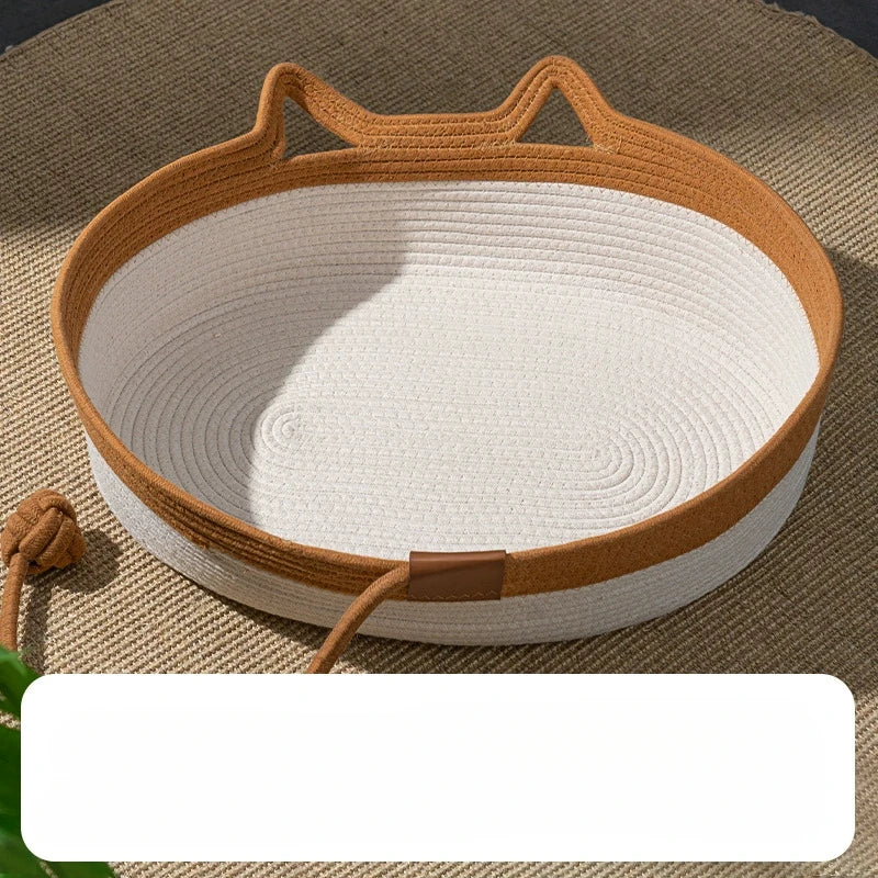Willow Vine Weaving Dog House Summer Cool Cat Bed Four Season Universal Small Dog Pet Nest Summer Sleeping Mat Teddy Dog Bed
