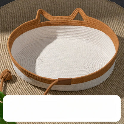 Willow Vine Weaving Dog House Summer Cool Cat Bed Four Season Universal Small Dog Pet Nest Summer Sleeping Mat Teddy Dog Bed