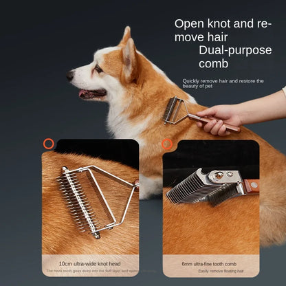 Pet Dog Brush Cat Comb Self Cleaning Pet Hair Remover Brush for Dogs Cats Grooming Tools Pets Dematting Comb Dogs Accessories