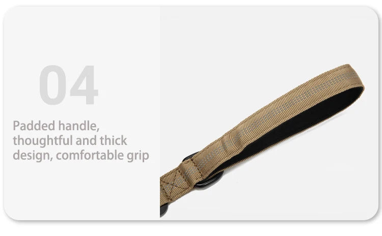 the PATROLPRO COLLAR & LEASH SET - Pet Dog Collar/Leash Set, Nylon Material Durable Dog Collar - Reflective Leash, Pet Tactical Training Dog Collar, Large Dog Leash Set