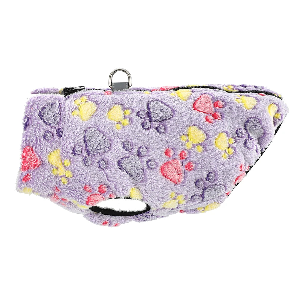 Winter Dog Jacket For Small Medium Dogs With D-ring Elasticity Reflective Puppy Fleece Clothes Yorkshire Schnauzer Pet Costume