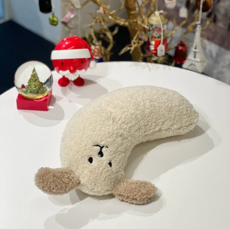 Winter Dog Pillow To Protect Cervical Spine Deep Sleep U-Shaped Pillow Fall Plush Warm Cat Pillow Sleep Pillow Dog Supplies