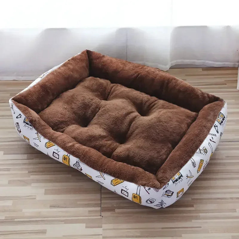 2023 Winter Warm Plush Dog Bed Mat Kennel Soft Fleece Dog Puppy Pet Supplies Nest For Small Medium Dogs House Waterproof Cloth