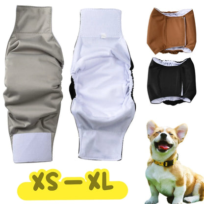 Washable Pet Physiological Pants For Small Medium Dogs Reusable Puppy Adjustable Solid Male Dogs Diapers Pug Chihuahua Supplies
