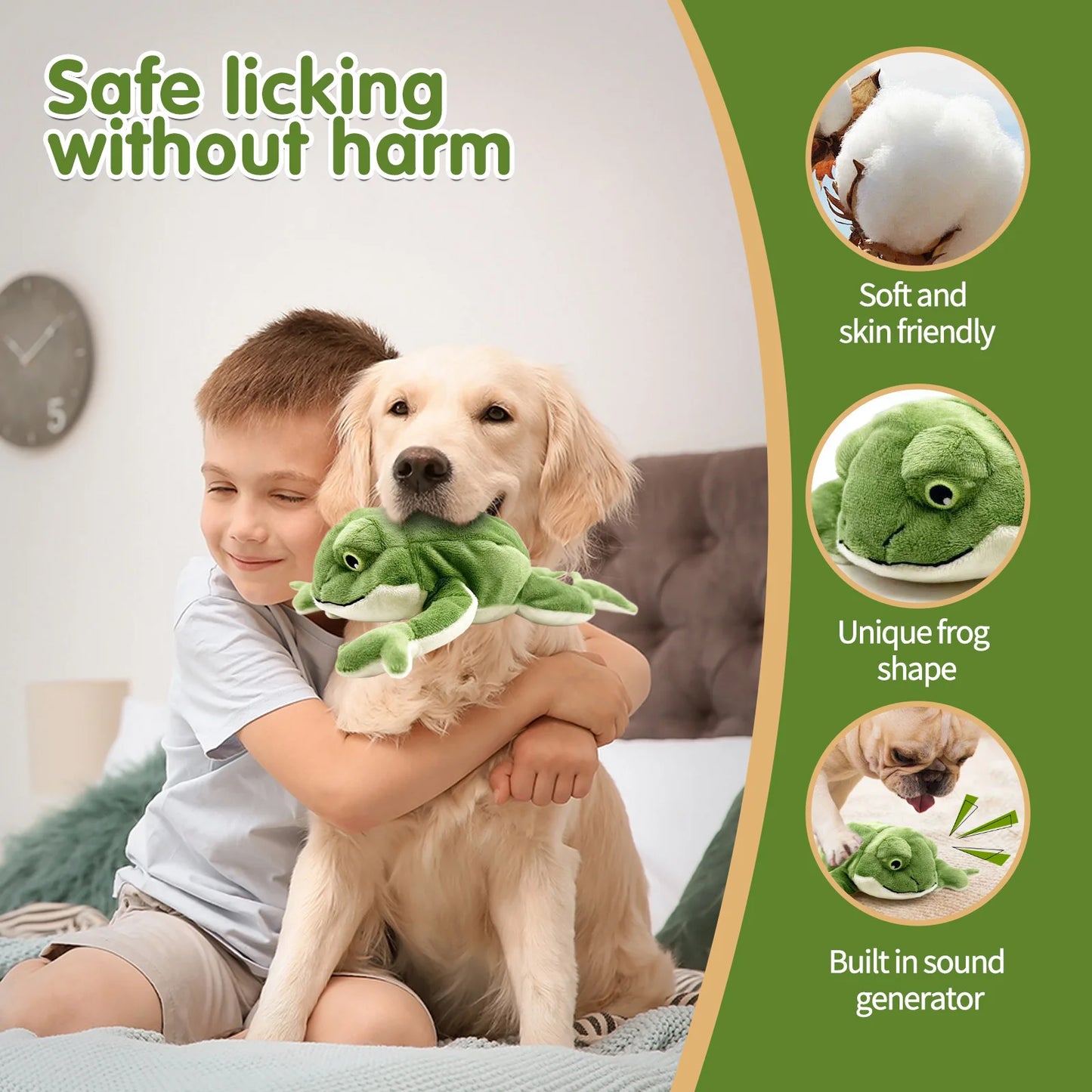 Pet dog plush toy,squeak,game interaction,peace of mind to accompany,release energy,vandal-proof,soft skin does not hurt teeth