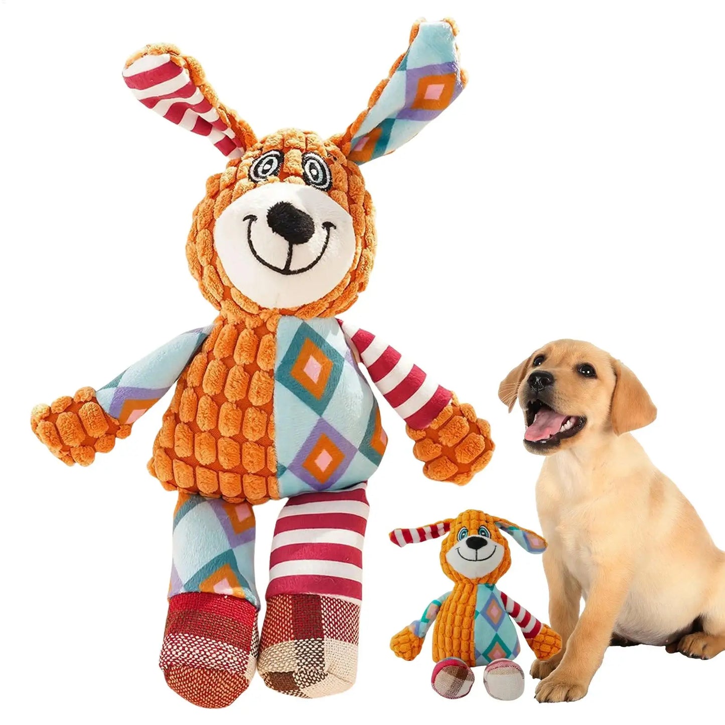 Dog sound toys, chew-resistant teething toys, pet solitude relief training Plush Squeaky Dog Toys for Small Medium Large Dogs