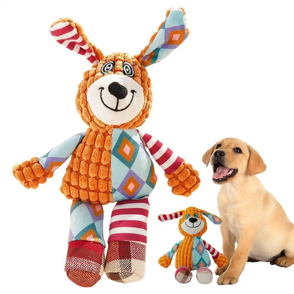 Dog sound toys, chew-resistant teething toys, pet solitude relief training Plush Squeaky Dog Toys for Small Medium Large Dogs