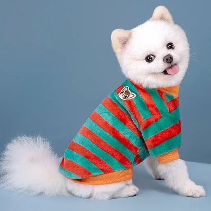 Winter Soft Dogs Coat Warm Fleece Puppy Clothes for Small Medium Dogs Pullover Chihuahua Bulldog Hoodie Sweatshirt Pet Costumes