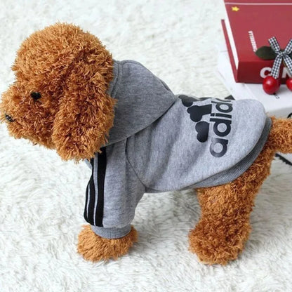 Adidog Autumn Winter Warm Dog Clothes Dog Hoodies Pet Warm Coat for Medium Large Dog Jacket Sweater Puppy French Bulldog Clothes