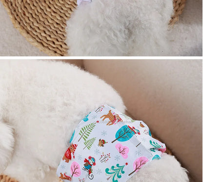 Washable Male Dog Physiological Pants Reusable Sanitary Underwear Belly Wrap Band Cotton Diaper For Large Small Medium Dog